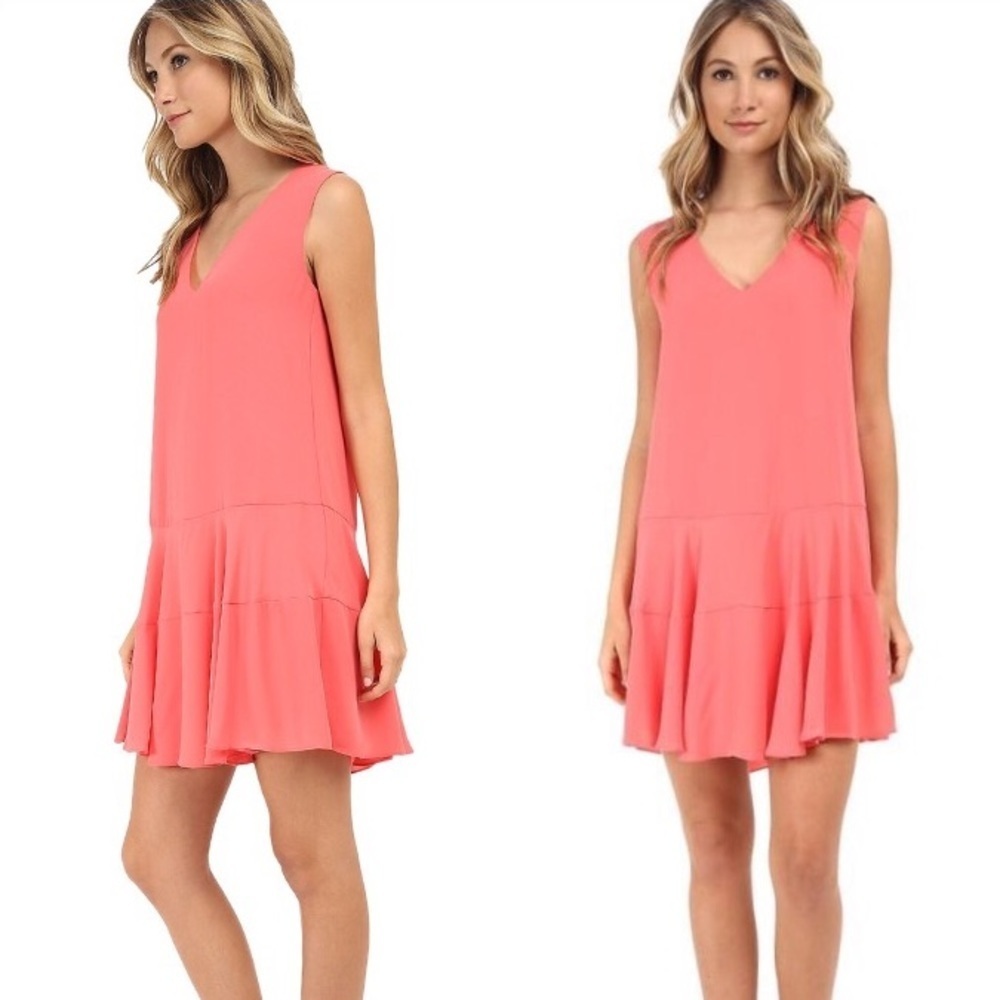 •BCBGMAXAZRIA• Clea A-line chiffon dress